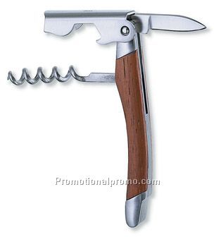 Waiter's knife w wooden grip