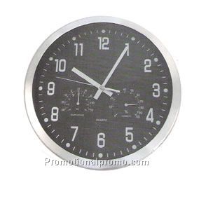 Weather station wall clock