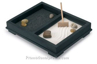 Zen wooden table garden