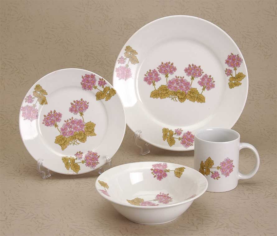 dinner set with decal
  
   
     
    