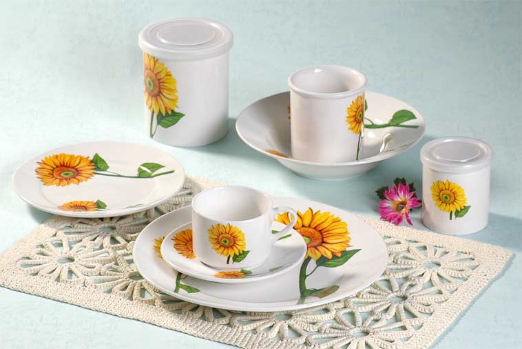 dinner set with decal
  
   
     
    