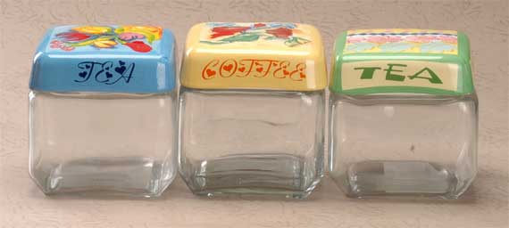  glass containers with ceramic lids
  
   
     
    