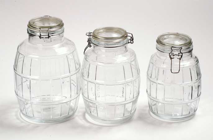 glass storage jar with clip
  
   
     
    