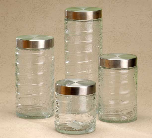 storage jar set with metal lid
  
   
     
    