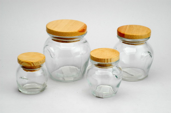 storage jar set with wood lid 
  
   
     
    