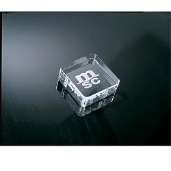 Rounded Square Paperweight C-674
