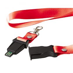 Lanyard with USB Flash Drive UB-1625RD