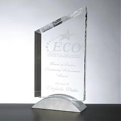 Optica Slant Award with Metal Base C-M06