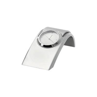 Curved Metal Desk Clock