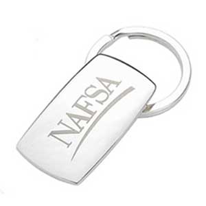 Cool Silver Metal Keytag