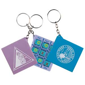 Tic Tac Toe Key Chain
