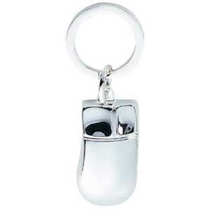 Silver Mouse Keychain