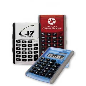 Custom printed Calculators - Jumbo Robotic Flip- Cover Solar Calculator