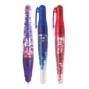 Crystal Confetti Light Up Pen