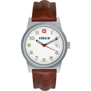Wenger Mens Classic Field Brown Strap Watch