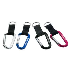 70MM Carabiner With Web Strap And Split Ring