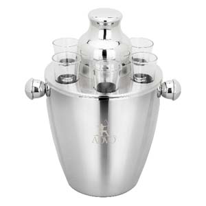 ALL BOTTE Shaker And Shot Ice Bucket Set
