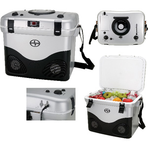 Cooler With CD MP3 Player And AM/FM Radio
