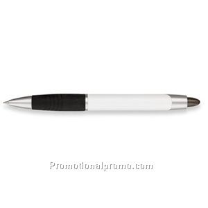 Paper Mate Element White Barrel/Black Grip/Blue Ink Ball Pen