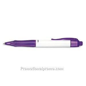 Paper Mate Image White Barrel/Purple Grip & Trim Ball Pen
