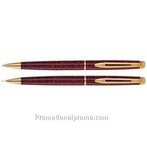 Waterman H59757isph59506e Marbled Red GT Ball Pen/Pencil Set