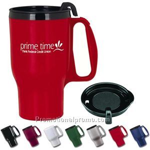 Budget Traveler(TM) Mug with Slider Lid - 16 oz.