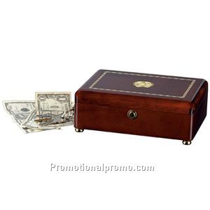 Rosewood Inlaid Rectangular Box