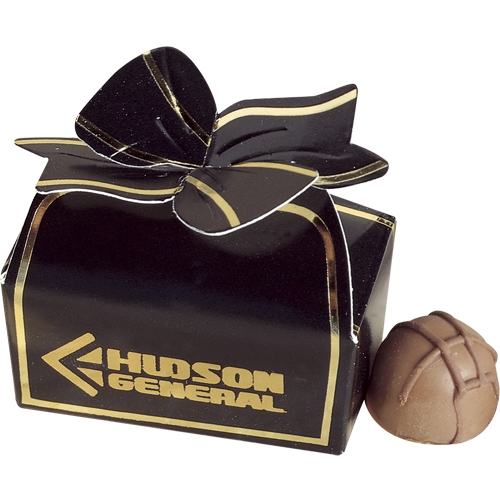 2 truffles in bow box