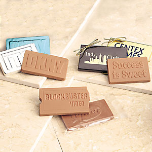 1oz chocolate pieces in cellophane