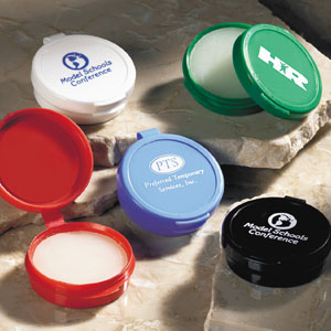 LIP BALM IN PLASTIC CONTAINER