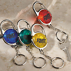 Chrome light key chains