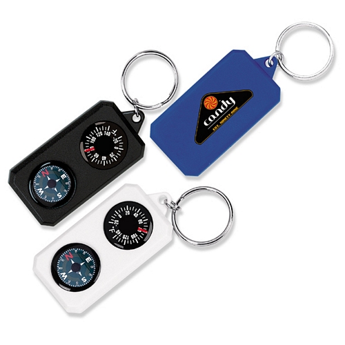 COMPASS & THERMOMETER KEY TAG