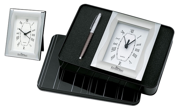 Rollerball Pen / Clock Giftset
