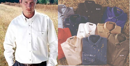 Jonathan Corey Long Sleeve Twill Button Down Shirt