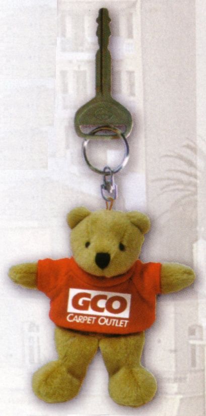 Golden Bear Mini Bean Bag Keychain