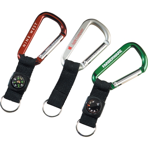 Carabiner black w/black strap
