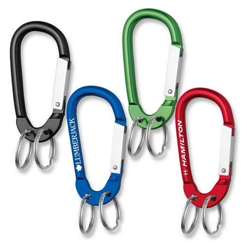 CARABINERWITH DOUBLE SPLIT RING