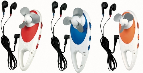 Clip On Fan & FM Scan Radio