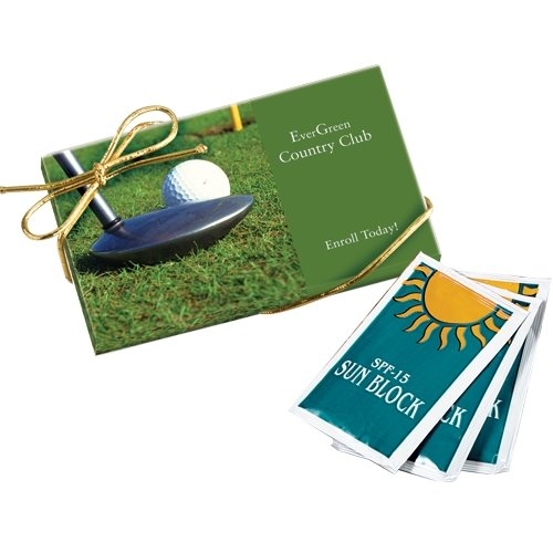 3 SPF15 Sunscreen Packettes in Gift Box