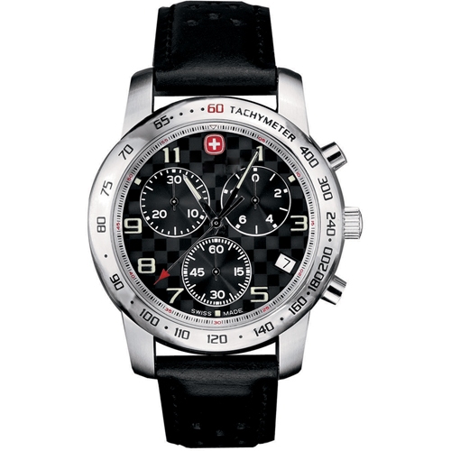Wenger Mens Rallye des Alpes Black Stp Chronograph
