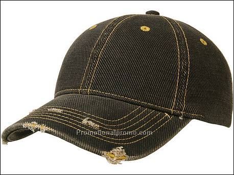 6 panel denim cap