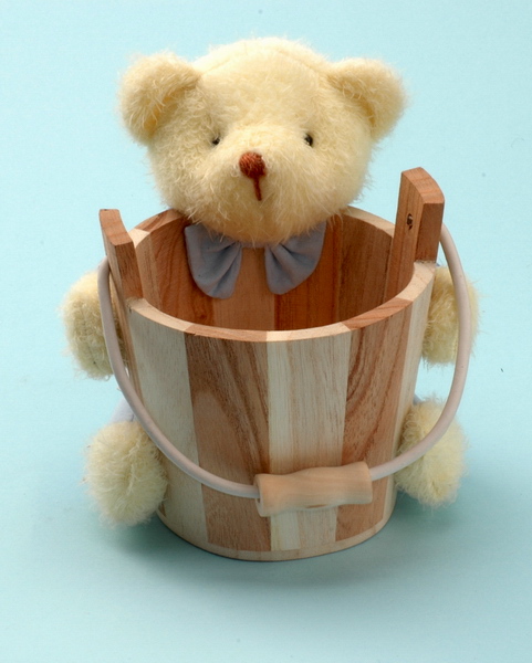 with wooden bucket 
  
   
     
    