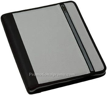 A4 ZIPPER PORTFOLIO WITH RINGS