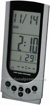 ALARM, TEMPERATURE AND DATE CLOCK