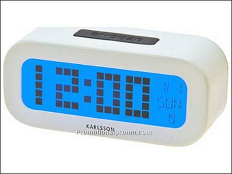 Alarm clock Backlight LCD white
