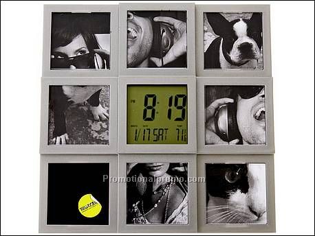 Alarm clock LCD calendar/photo...