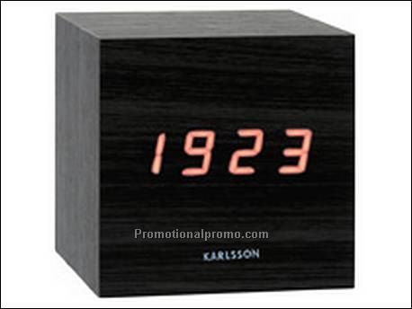Alarm clock Mini Cube LED wood...