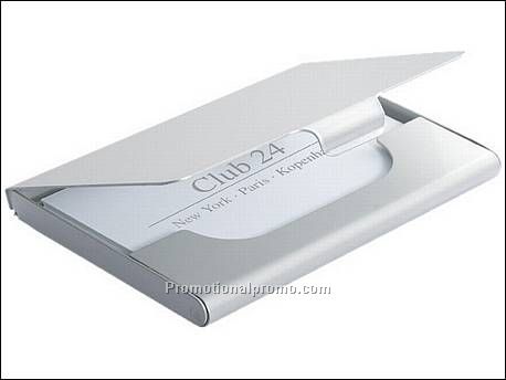 Aluminium visitekaarthouder.