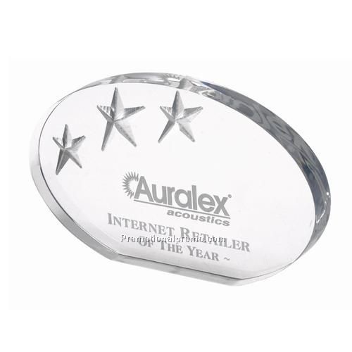 Award - Oval Deep Etch