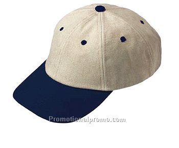 BRISBANE 6 PANEL HEAVY TWILL BRUSHED CAP
